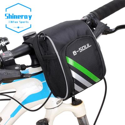 China Durable Outdoor Cycling Accessories Bike Handlebar Bag Waterproof Bicycle Handlebar Bag Frame Bag for sale