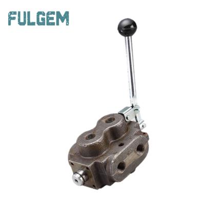 China Hydraulic pneumatic monoblock selector valve hand control valve cast iron body hydraulic flow control valve for sale