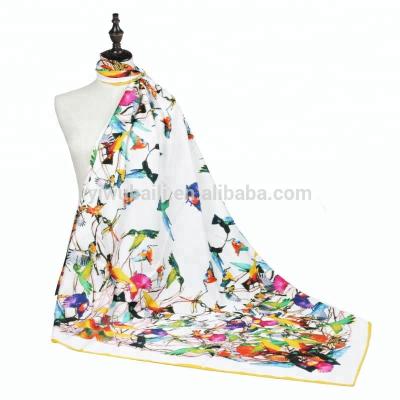 China Polyester New Digital Printing Design Best Quality Twill Silk Scarf For Women Large Square 130*130cm for sale