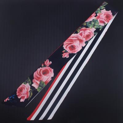 China Long New Scarf For Women Flower Printing Skinny Bag Scarf Brand Silk Foulard Women Tie Head Belt Fashion Scarves For Ladies for sale