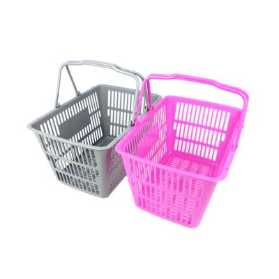 China Wholesale Durable Manufacturer Hand 10L Small Plastic Shopping Basket For Supermarket And Stores for sale