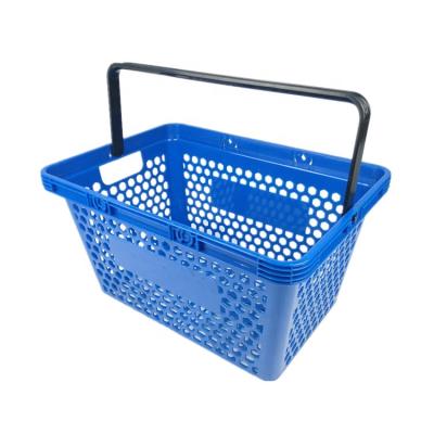 China Durable Hot Selling Durable Single Handle Market PP Plastic Storage Basket For Food And Snacks for sale