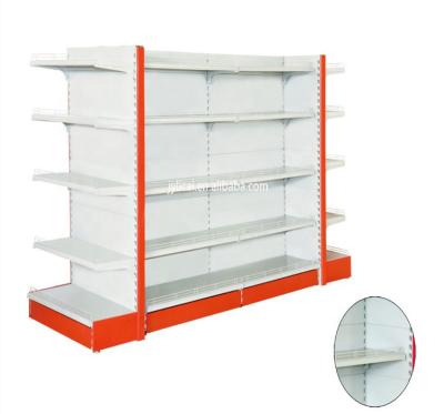 China Morden Metal Supermarket Double Sided Cosmetics Display Rack Shelves for sale