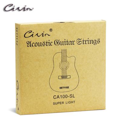 China GUITAR Acoustic Guitar Strings CA100-SL CIVIN Core Phosphor Bronze Wound Super Light High Quality High Carbon Steel Strings for sale