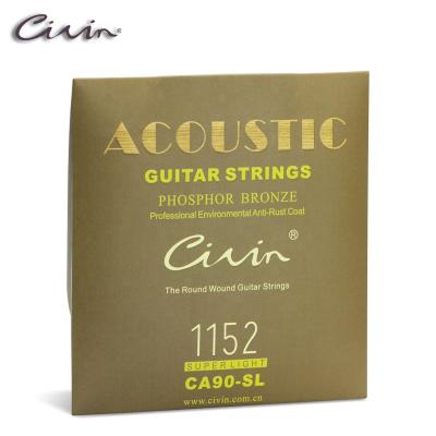 China GUITAR Acoustic Guitar Strings CA90-XL CIVIN H90/10 Phosphor Bronze Professional Environmental Rustproof Coat High Carbon Steel Core for sale