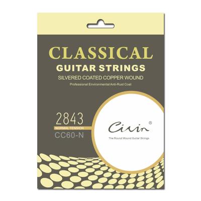 China Wholesale GUITAR Manufacturer CC60-N CIVIN Nylon Strings Classical Guitar Strings High Quality for sale