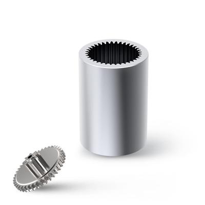 China broaching stainless steel parts reducer box accessories inner gear processing hex for sale