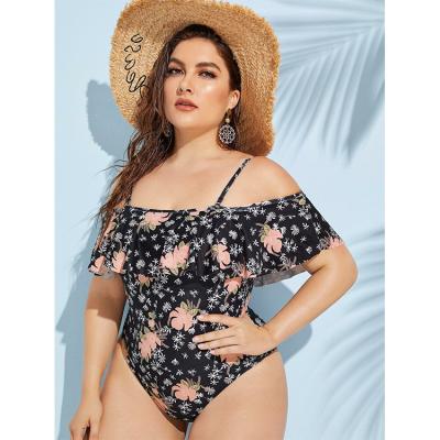 China New Design Breathable Wholesale Off The Shoulder Spaghetti Straps One Piece Bikini One Piece Bikini Plus Size Bather Bathing Suits Supplier for sale