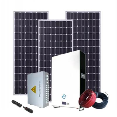 China Home Solar Power Hybrid Off Grid Solar System 10 KW 20kw 30kw 40kw 50kw Solar Panel System for sale