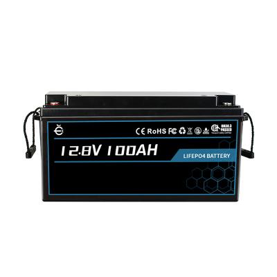 China Marine Solar System RV Boat Buckup High Discharge 12v 100ah lifepo4 lithium ion electric boat battery customized for sale