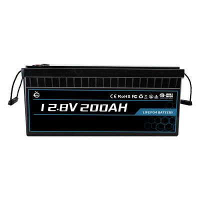 China Solar Marine RV System Boat Buckup 12V 200Ah Lithium Battery For Camping Storage Battery With 3000cycle 12v lifepo4 for sale