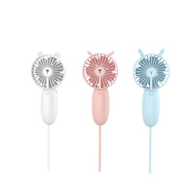 China Rechargeable Fog Mini Handheld Fan Portable Wholesale Hand Held Double Blade Fan for sale