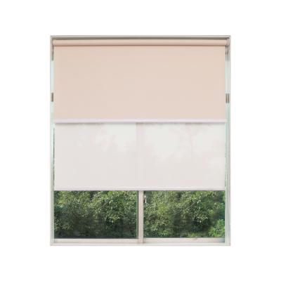 China Minimalist Project Custom Sunscreen Double And Blackout Shade Double Roller Blinds for sale