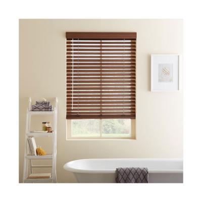 China Project Minimalist Custom Cheap Faux Wood Window Shade for sale