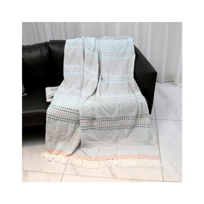 China Wholesale High Quality 100% Acrylic Applicable In Autumn Winter Living Room Use Blanket for sale