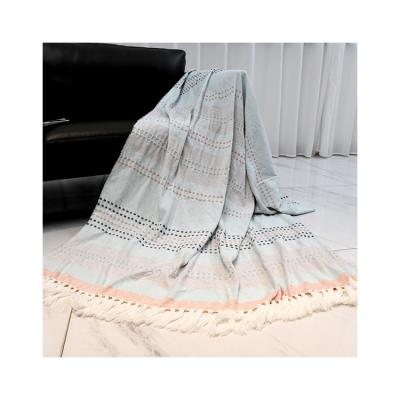 China 100% Acrylic Factory Outlet Applicable To Fall On Couch Comfortable Premium Throw Blanket for sale