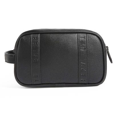 China Durable Top Tier Customized Kit Leather Mens Toiletry Wash Pouch Bag For Man Waterproof Dopp Kit Bag for sale