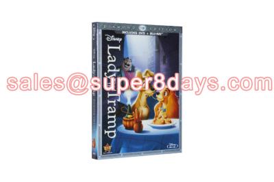 China Lady and the Tramp Blu-ray DVD Wholesale Cheap Hot Sale Cartoon Movies Blue Ray DVD for sale