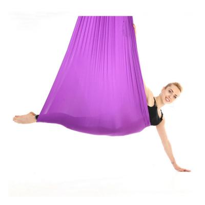 China Custom Made Soft High Stength Nylon Yoga Flying Air Hammock Comfy Hot Selling Portable Aerial Hammock for sale