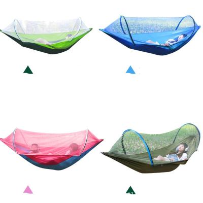 China Manufacturers Summer Swing Hammock Mosquito Net Single Outdoor Wholesale Anti-Roll Minimalist Mosquito Repellent Double For One Person for sale