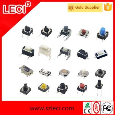 China Push On Leci Dip Tactile Tact Switch With Cap for sale