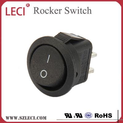 China Black Round RS601H 250v Series ON OFF Rocker Switch ON OFF With TUV CE ROHS for sale