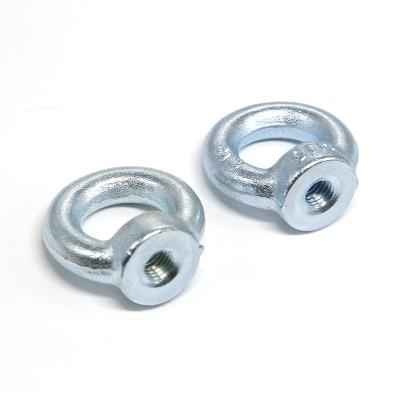 China Industry Factory Delivery General Carbon Steel DIN 582 Galvanized White Zinc Coated High Tensile Eye Nut for sale