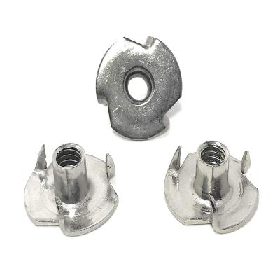 China Hot Sales Construction Carbon Steel Grade 4 6 Four Claws White Yellow Galvanized Tee Nuts for sale