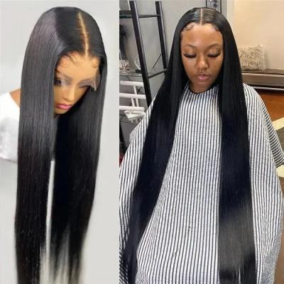 China Body Wave Pre Plucked Peruvian Lace Wig Grade 12a Wigs, HD 180% 5x5 Lace Closure Body Wave Human Hair Wig, Straight Closure Wig for sale