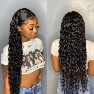 China Swiss Hair 180%, Factory Loose Wave Lace Headband Stock 26-30 Inch Brazilian Virgin Hair Body Wave Water Wave Cuticle Aligned Wig for sale