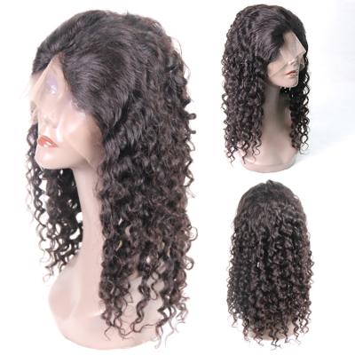 China Deep Curly Ready To Ship Brazilian Hair Wigs With Closure , Deep Wave Frontal Blonde Hair Wigs for sale