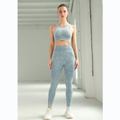 China Women's Breathable Workout Seamless Fitness Streth Yoga Sets Activewear Gym Equipment 2 Piece Yoga Suits for sale