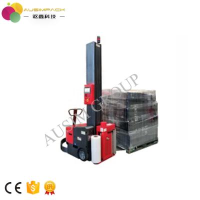 China Intelligent CLOTHING Robot Stretch Wrapping Machinery Robot Pallet Wrapping for sale