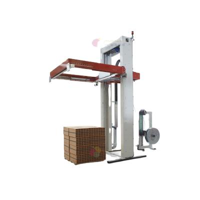 China Horizontal Type High Efficiency Automatic Food Pallet Strapping Machine With Best Price for sale