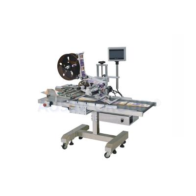 China Full Automatic Flat Beverage Plastic Bag Paging Sticker Labeling Machine for sale