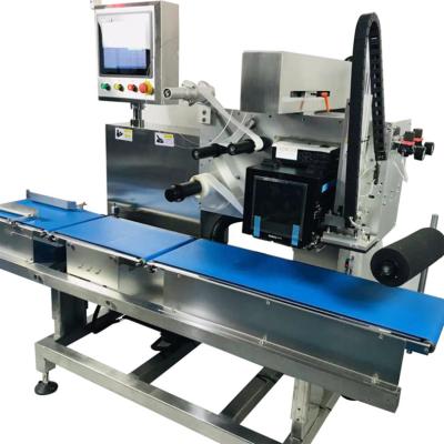 China Dynamic Food Fruit And Vegetable Tray Weighing Controller And Label Printing Machine for sale