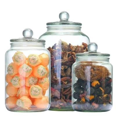 China Large capacity freshness preservation sealed food storage glass jar and household glass jar for sale