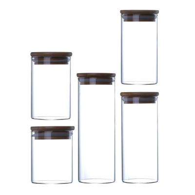 China Large Capacity Viable Household Glass Jar Sealing Square Sealing Glass Jar for sale