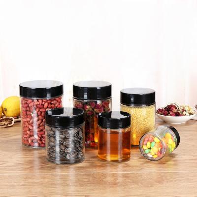 China Modern Multi Purpose Thickened Transparent Glass Sealed Jar Candy Nut Storage Jar for sale