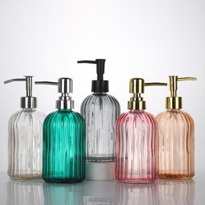 China Hand Sanitizer Glass Bottle Glass Bottle Sustainable Lightweight Luxury Commercial Lotion Bottle for sale