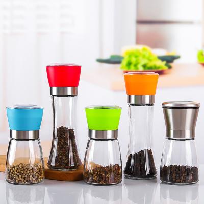 China Bottle Household Viable Manual Grinding Pepper Bottle Grinding Grinding Set for sale