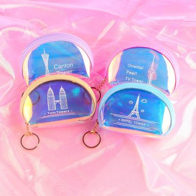 China Waterproof 2022 Mini Coin Key Chain Purses Student Kids PVC Jelly Mini Bag Silicone Backpack Coin Purse for sale