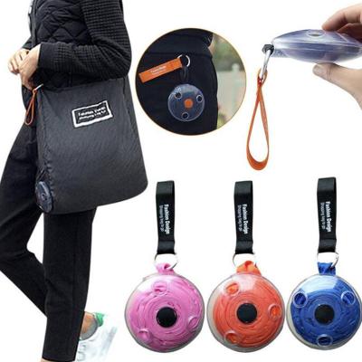 China Tote Pouch Clips Reusable Folding Eco Shopping Bags Customer Shopping Shoulder Bag Reusable Portable Light Weight for sale