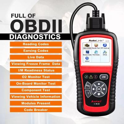 China 100% Autel Original Wholesale Handheld Obd2 Scanner Autel Autolink Autolink Al519 Al319 Diagnostic Tool Boat Shape US EU UK Warehouse for sale