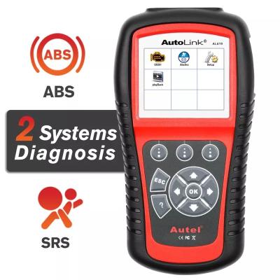 China Autel 2022 Autolink Al619 Handheld Diagnostic Tool Full OBDII Works Car Diagnostic Scan Tool with AutoVIN Indicated Erase ABS SRS Engine and Transmission for sale