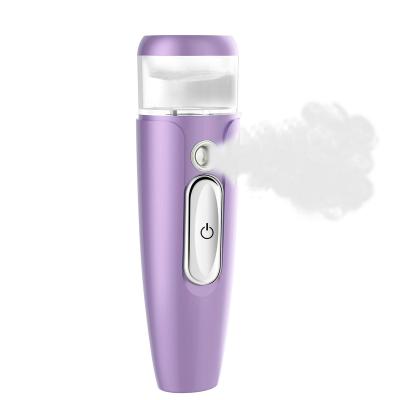 China Nano Nourishing Cold Hot Spray Hydrator USB Charging Convenient Face Humidifier Beauty Steamer Handheld Facial Instrument for sale