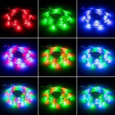 China Residential 5V USB 2835 Tira LED TV Backlight Lux RGB LED Strip Lights Remote Control Kits for sale