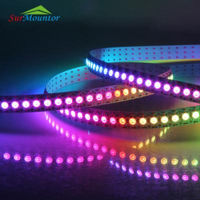 China Flexible pixel rgb led light strip led strip smd 5050 IC 2812 rgb led strip dreamy color led pixel strips for sale