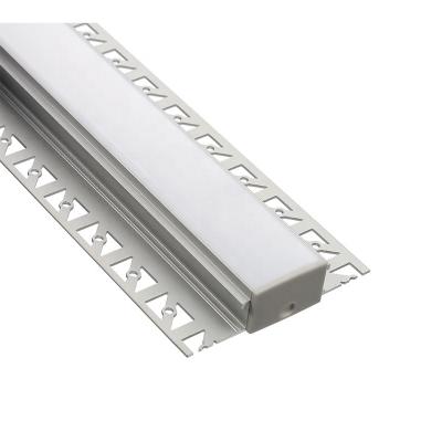 China Trimless Perfil de Aluminio LED Empotrada LED Linea Profile of Drywall LED Plaster Profile Recessed for sale