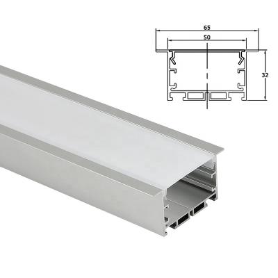 China Heatsink Wholesale LED Light Channel Recessed Spring Clips Aluminum Holder LED Profile for sale